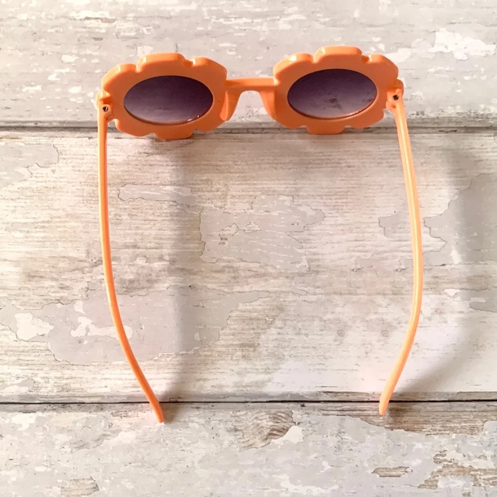 GapKids Flower Sunglasses Neon Orange Gap Brand Kids Toddler Glasses NEW